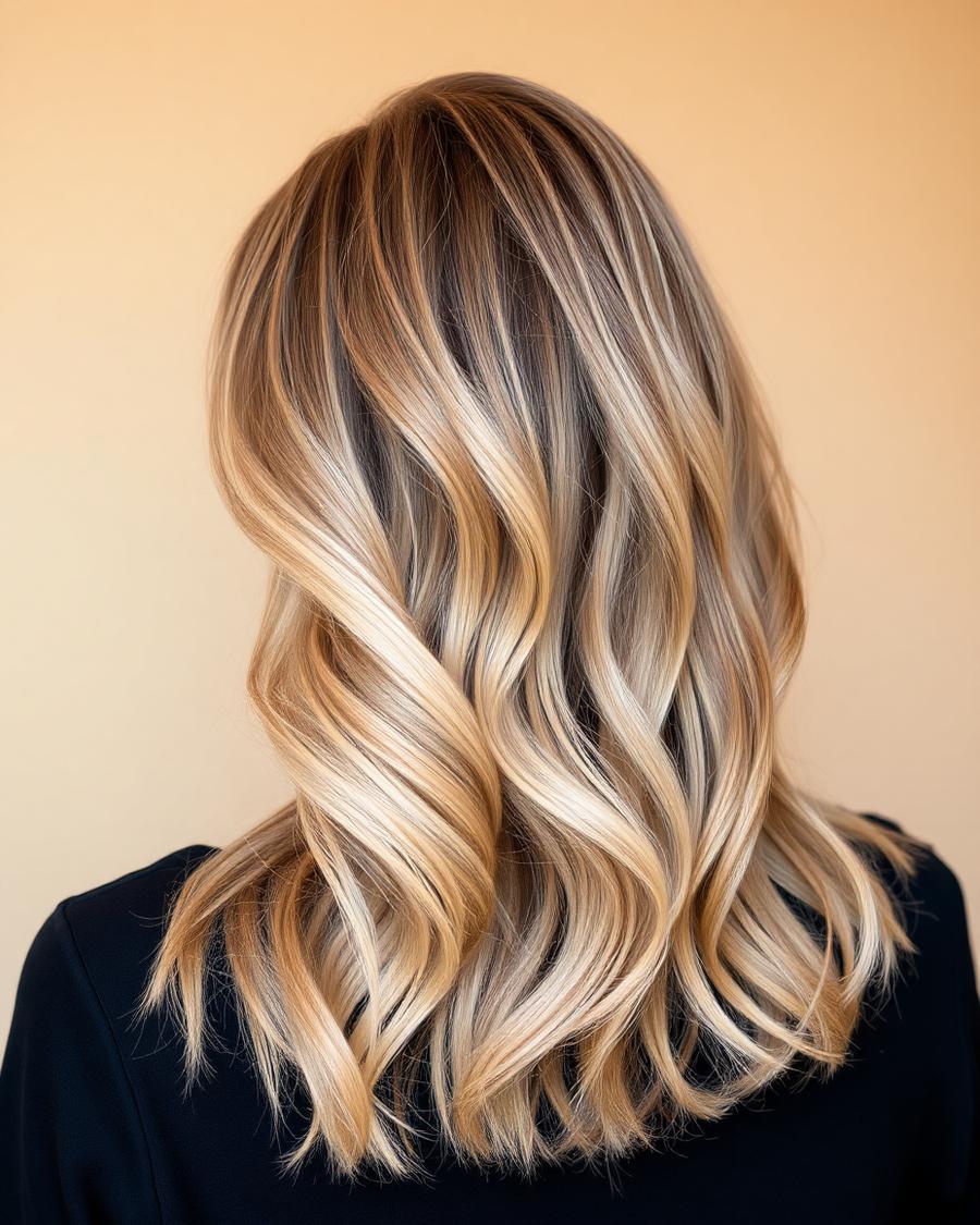 Handmålad balayage med mjuka ljusa toner